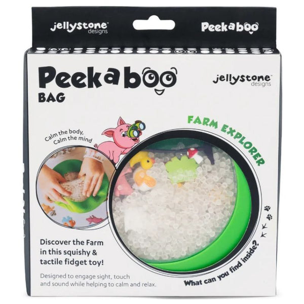 Peekaboo-Sensorikscheibe mit Figuren – Bauernhof