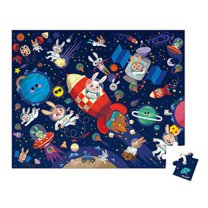 Puzzle in einem Koffer Made in France - Weltraumrakete 54 Teile 5+