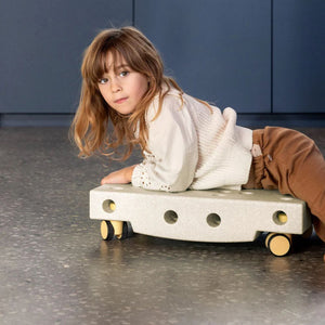 Scooter Board Sensorische Plattform - Sandgrau/Honiggelb