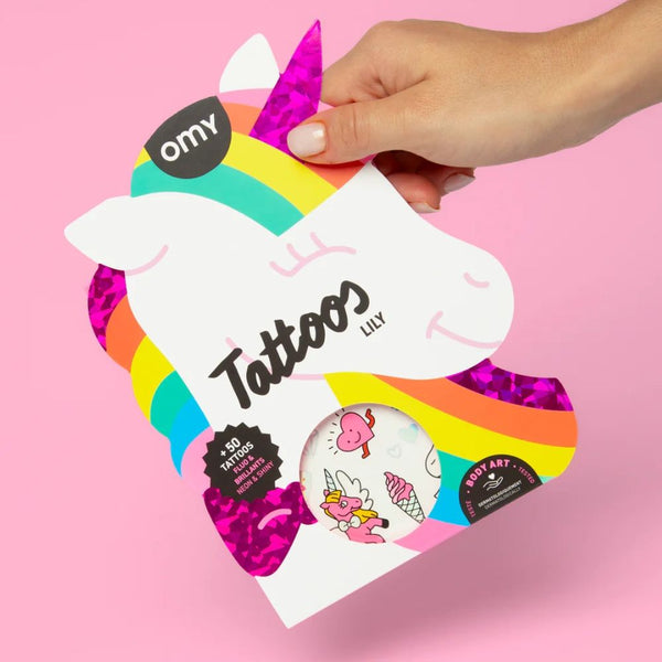 Tattoos für Kinder – Lily, 50 Stück
