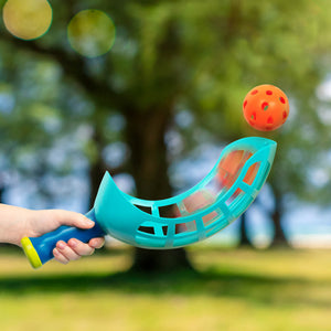 Geschicklichkeitsspiel – Scoop & Toss Game Set mit Schaufeln und Bällen