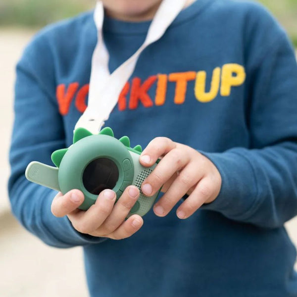 Walkie Talkie für Kinder - Rosa und grüner Dinosaurier