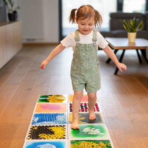 Sensorischer Pfad Flüssigkeitsplatten 30 cm 4 Stück