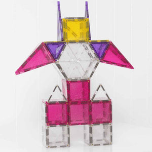 Klocki magnetyczne Connetix - Glitter Unicorn Pack 56 el.