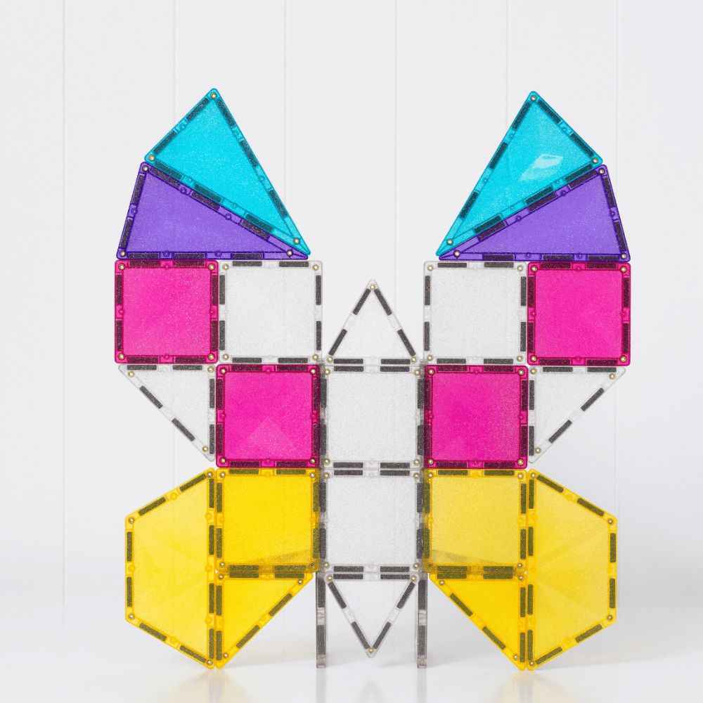 Klocki magnetyczne Connetix - Glitter Unicorn Pack 56 el.