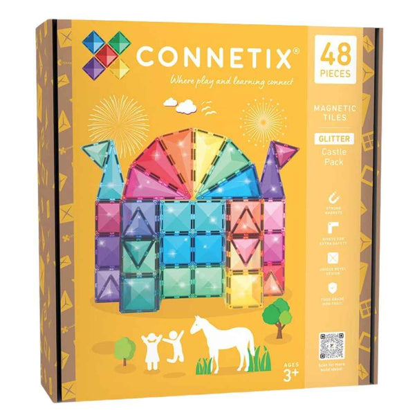 Klocki magnetyczne Connetix - Glitter Castle Pack 48 el.