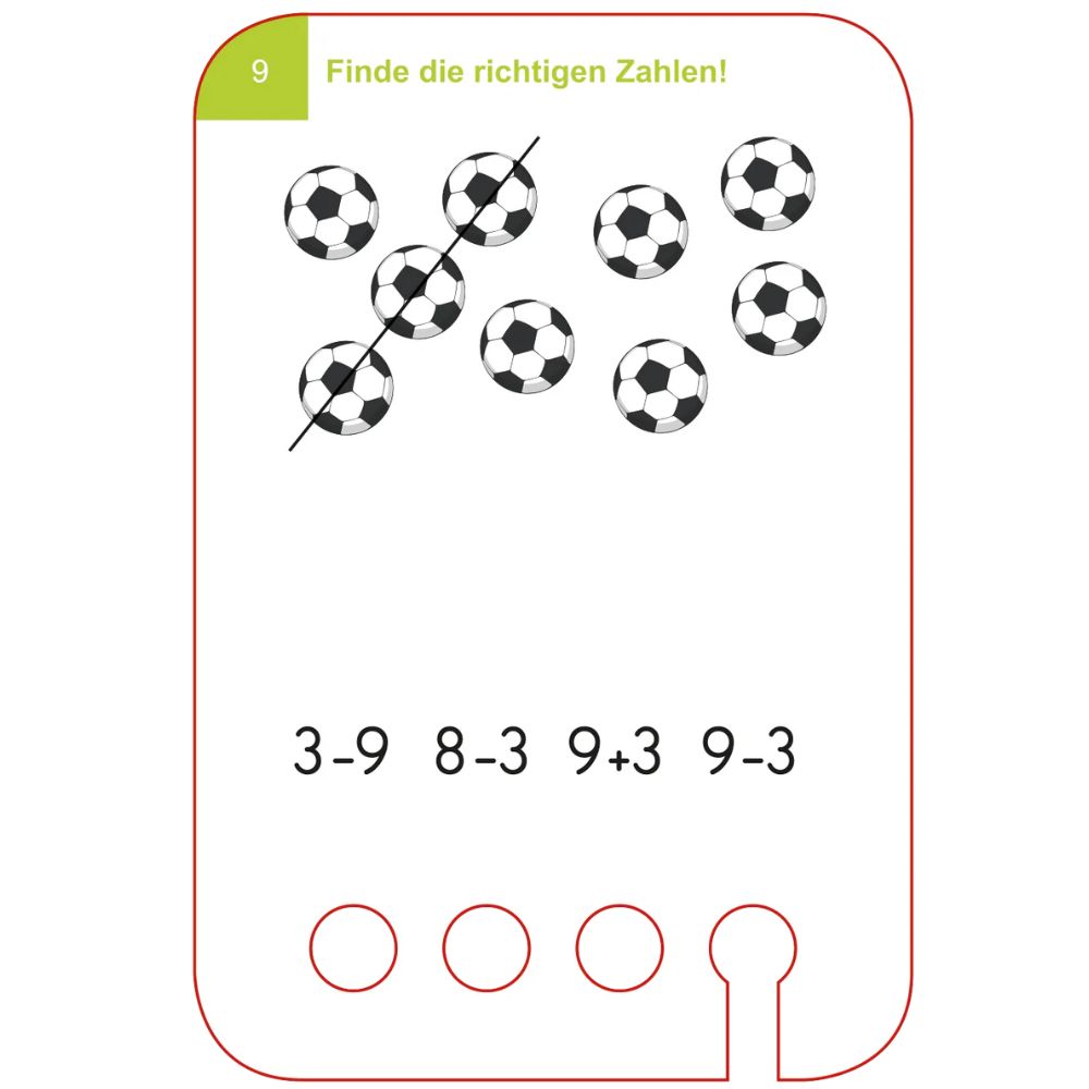 Lochkasten Kartenset – Zählübungen 6 Jahre+