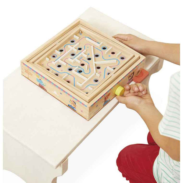 Gra zręcznościowa Janod - Labirynt Ball Maze Applepop