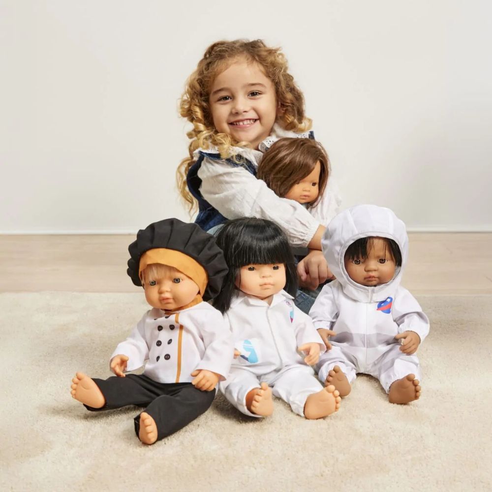 Kochuniform für 38 cm große Puppe