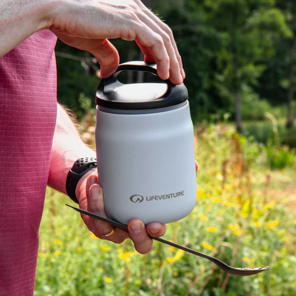 Thermoskanne für Lebensmittel 600 ml – Hellgrau