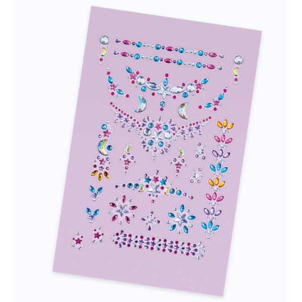 Kristall-Tattoos zum Aufkleben – Isadora, 25 Stück