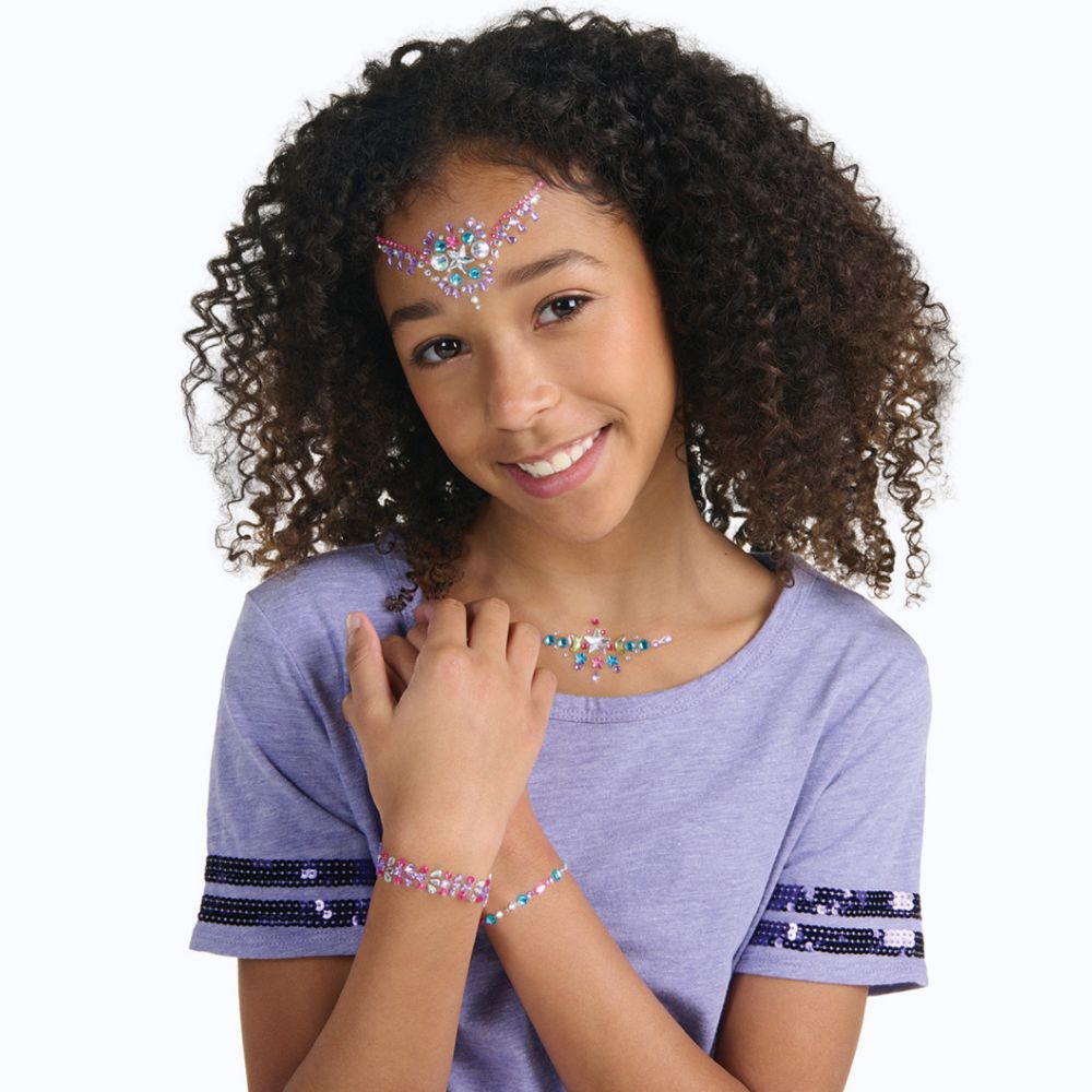 Kristall-Tattoos zum Aufkleben – Isadora, 25 Stück