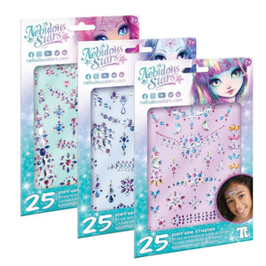 Kristall-Klebetattoos – Cristalia, 25 Stück