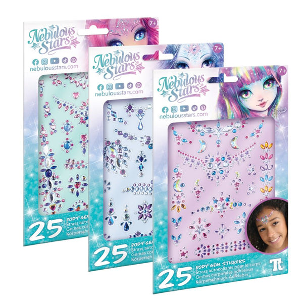 Kristall-Klebetattoos – Cristalia, 25 Stück