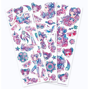 Tattoos für Kinder – Nebulia 50 Stück