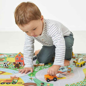 Mata do zabawy z drogą Cross Roads Janod - Wieś 2+