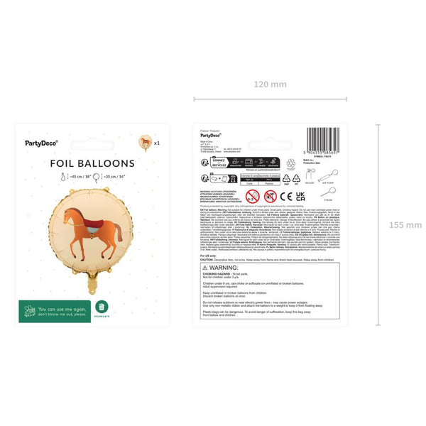 Folienballon – Pferdchen 45 cm