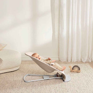 Leżaczek BABYBJORN BLISS WOVEN - Jasny Beż melanż