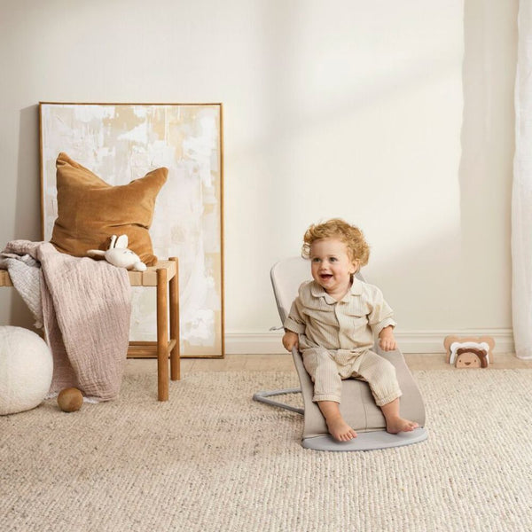 Babywippe BLISS WOVEN - Hellbeige Melange