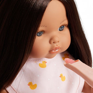 Magisches Glas von Tiny Tummies mit Löffel zum Füttern von Puppen – Erdbeere