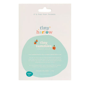 Magisches Glas Tiny Tummies mit Löffel zum Füttern von Puppen – Pfirsich