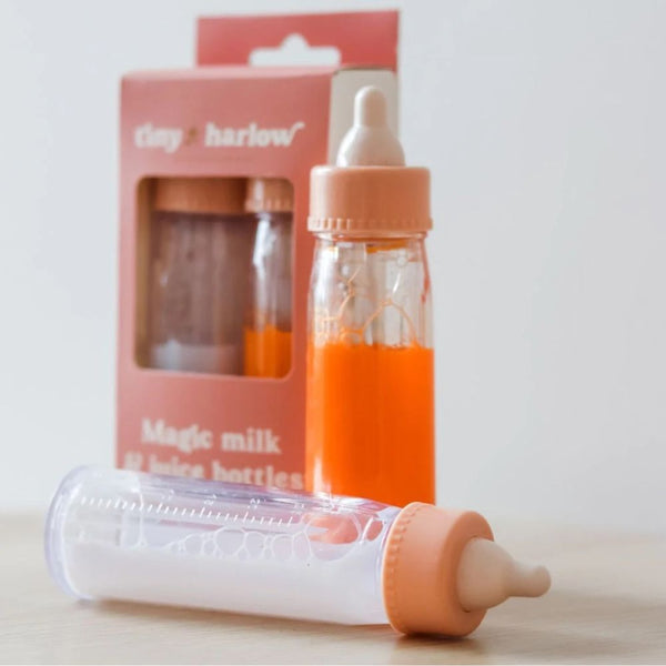 Set mit Zauberfläschchen – Milch und Saft