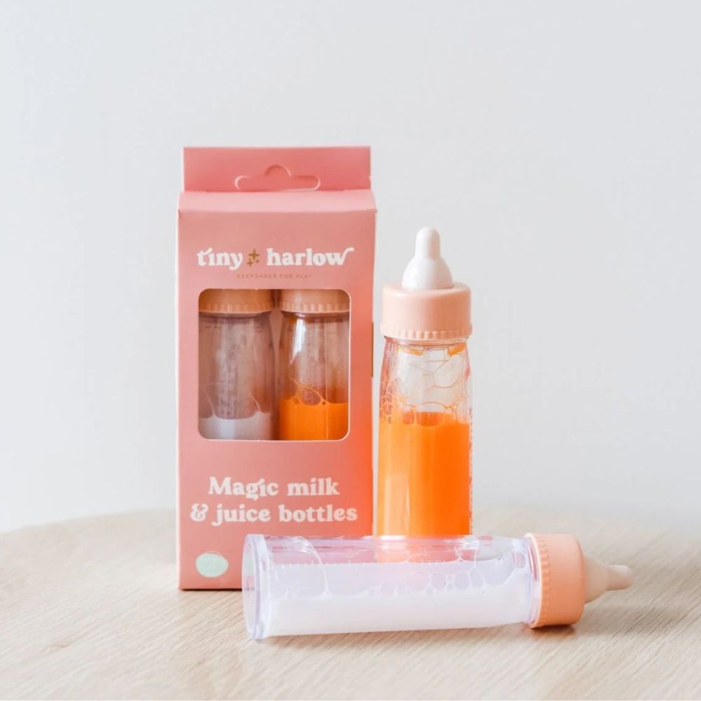 Set mit Zauberfläschchen – Milch und Saft