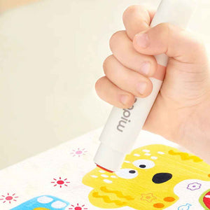 Markery zmywalne z okrągłą końcówką mideer - 6 kolorów