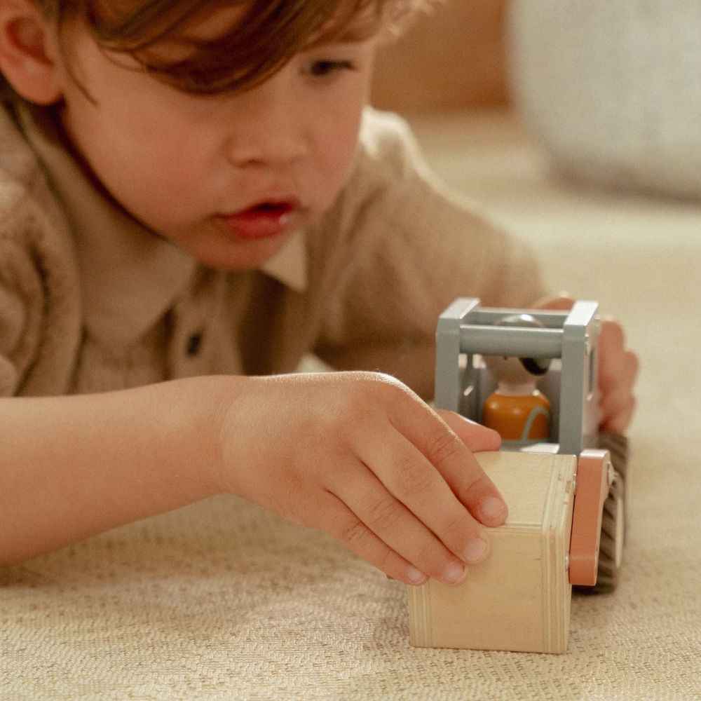 Samochód Little Dutch - Ciężarówka z dźwigiem