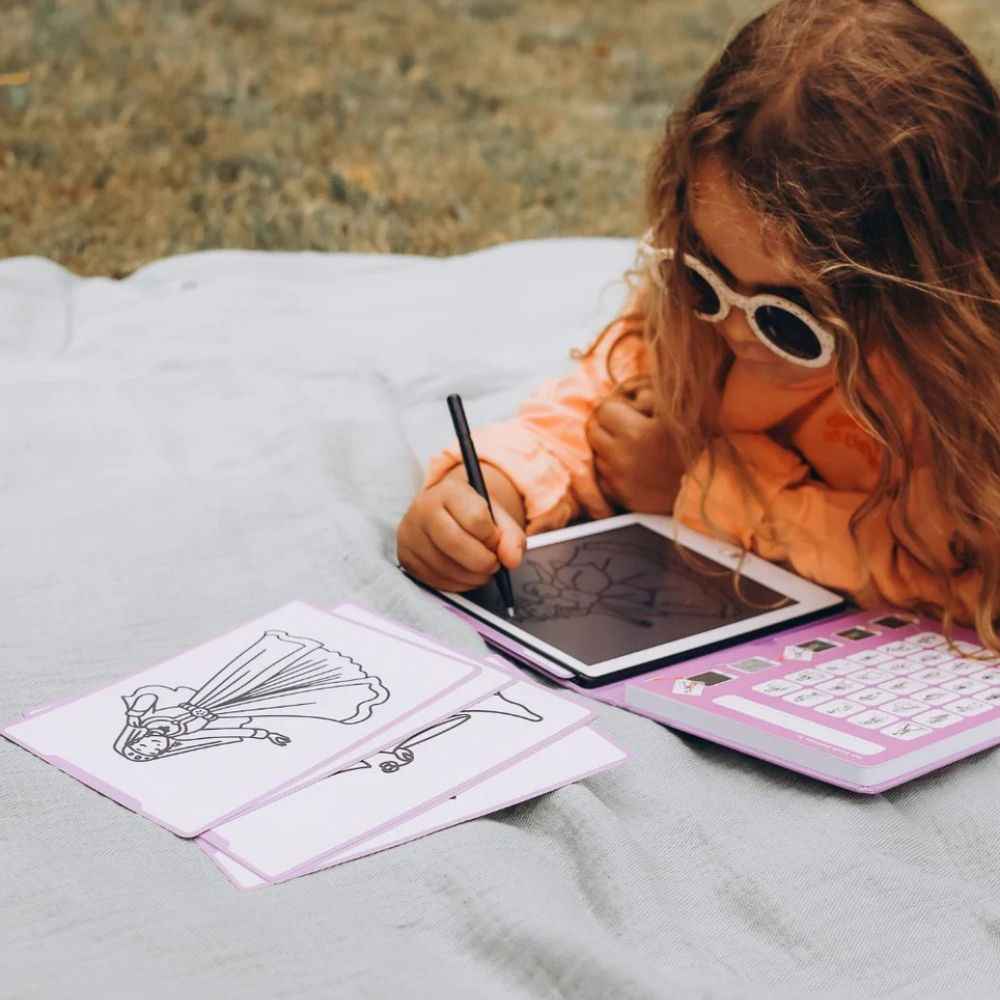 Beleuchtetes Zeichentablett Kidydraw Mini – Prinzessinnen