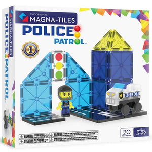 Klocki magnetyczne MAGNA-TILES - Police Patrol 20 el.