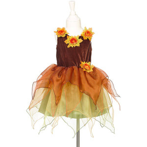 Kostüm – Tüllkleid mit Blumen und Hut, Hexe Sabrina, 5–7 Jahre