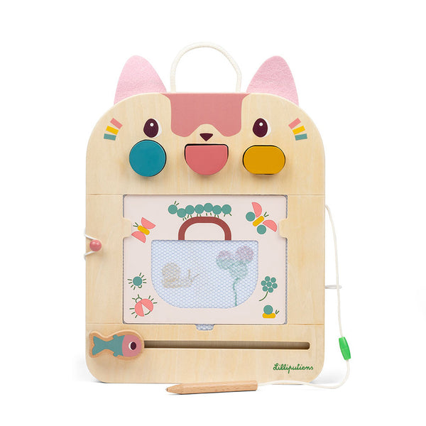 Holztafel – Malbrett – Katze Jeanne 18m+