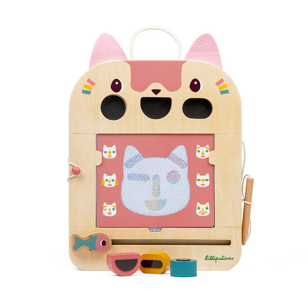 Holztafel – Malbrett – Katze Jeanne 18m+