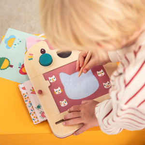 Holztafel – Malbrett – Katze Jeanne 18m+