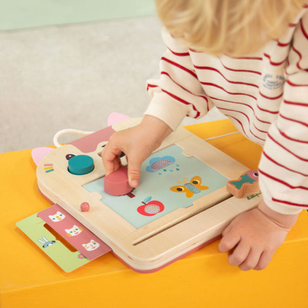 Holztafel – Malbrett – Katze Jeanne 18m+