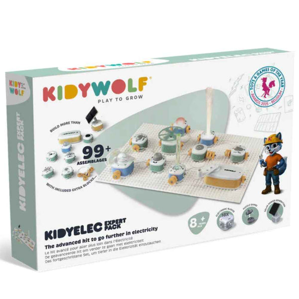 Zestaw konstrukcyjny elektryczność Kidywolf - Ekspert 18 el.