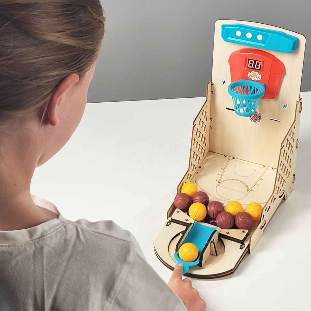 DIY-Bausatz: Elektronischer Mini-Basketball mit Spielen