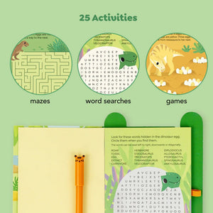 Ein Buch voller Rätsel, Labyrinthe und Spiele – Dinosaurier