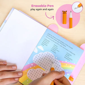 Ein Buch voller Rätsel, Labyrinthe und Spiele – Einhörner