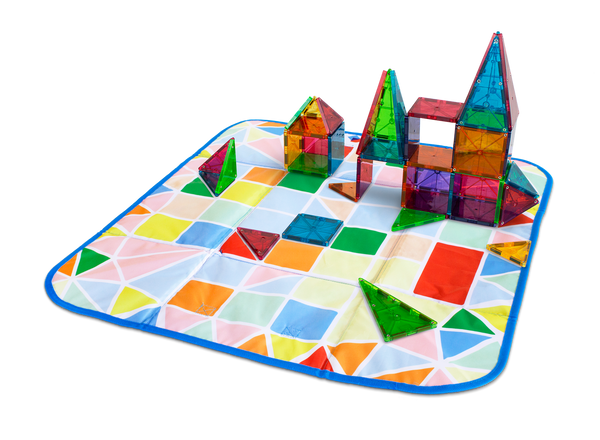Skrzynia na klocki i Mata interaktywna 2 w 1 MAGNA-TILES