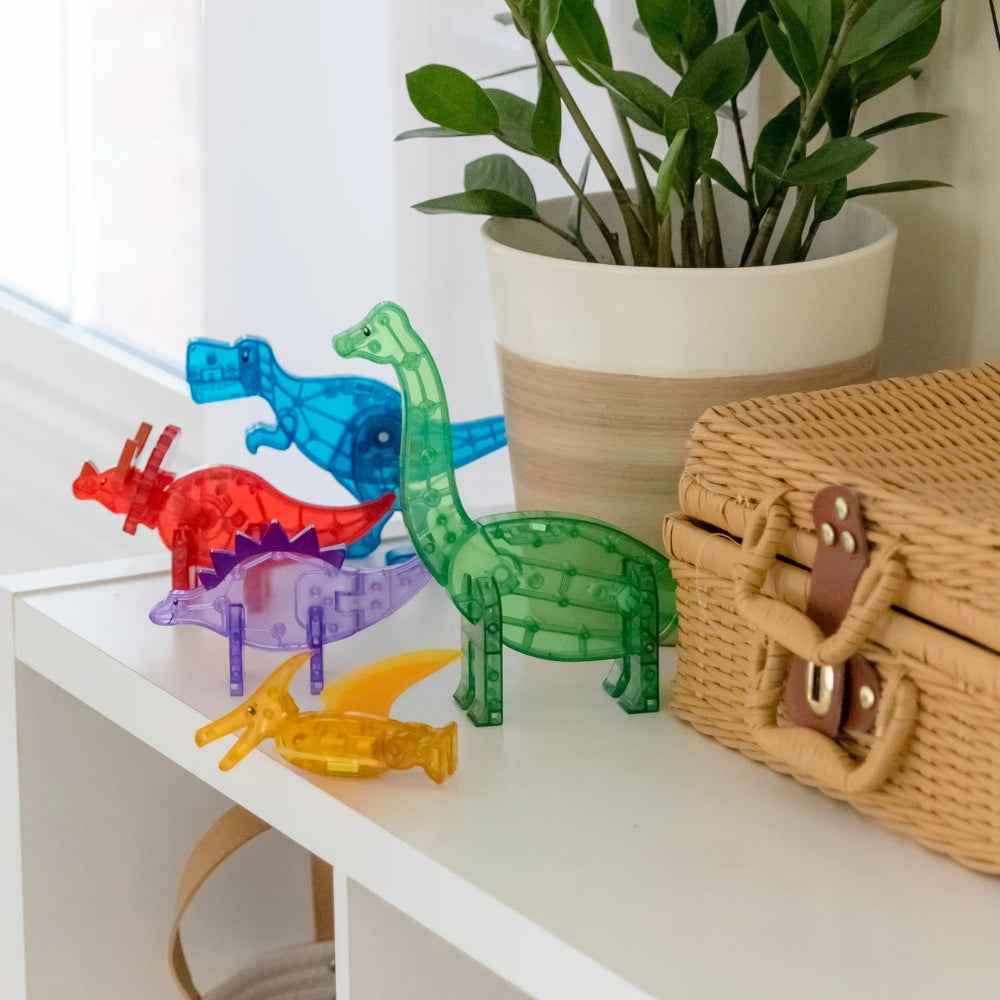 Klocki magnetyczne MAGNA-TILES - Zestaw Dino 5 el.