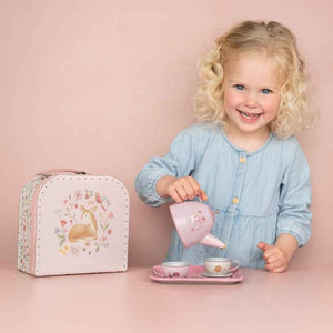 Zestaw do herbaty w walizeczce Little Dutch - Fairy Garden