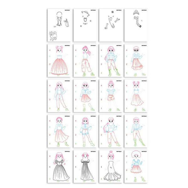 Podświetlany tablet do nauki pisania i rysowania Kidydraw Pro Kidywolf - Fashion