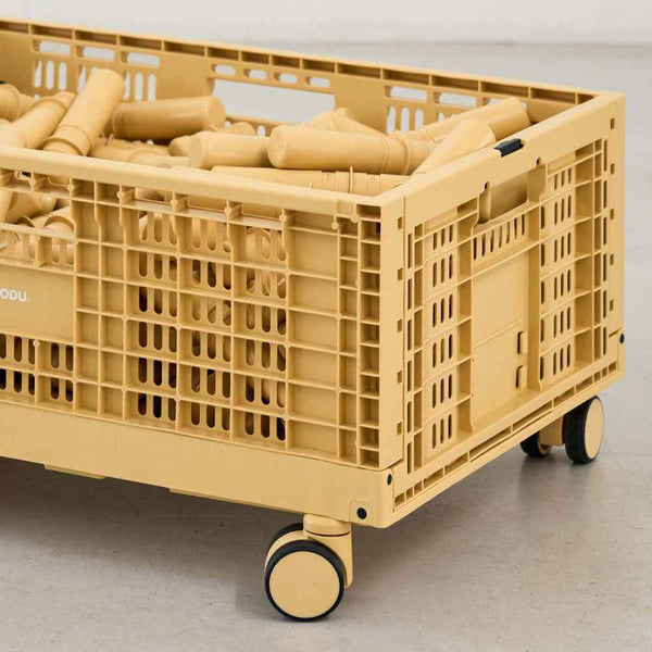 Rollen-Set für MODU Aufbewahrungsbox – 4 Räder in Honey Yellow