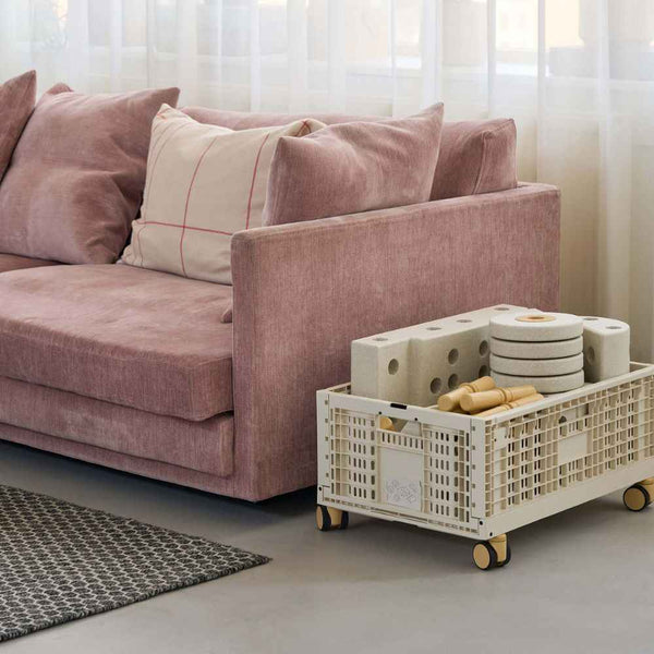 Rollen-Set für MODU Aufbewahrungsbox – 4 Räder in Honey Yellow