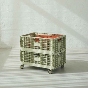 Rollen-Set für MODU Aufbewahrungsbox – 4 Räder in Dusty Green