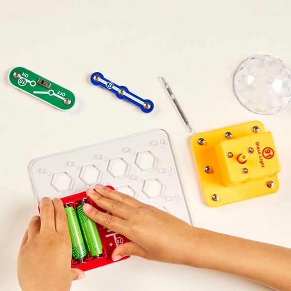 Elektrofun-Set für kleine Elektroingenieure – Bau eine Disco-Lampe, 7 Teile