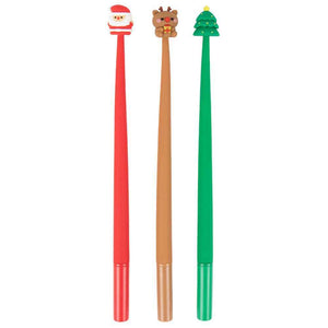 Świąteczny elastyczny długopis Apli Kids - Święty Mikołaj