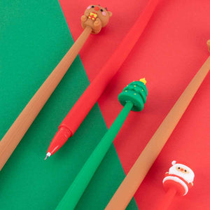 Świąteczny elastyczny długopis Apli Kids - Renifer